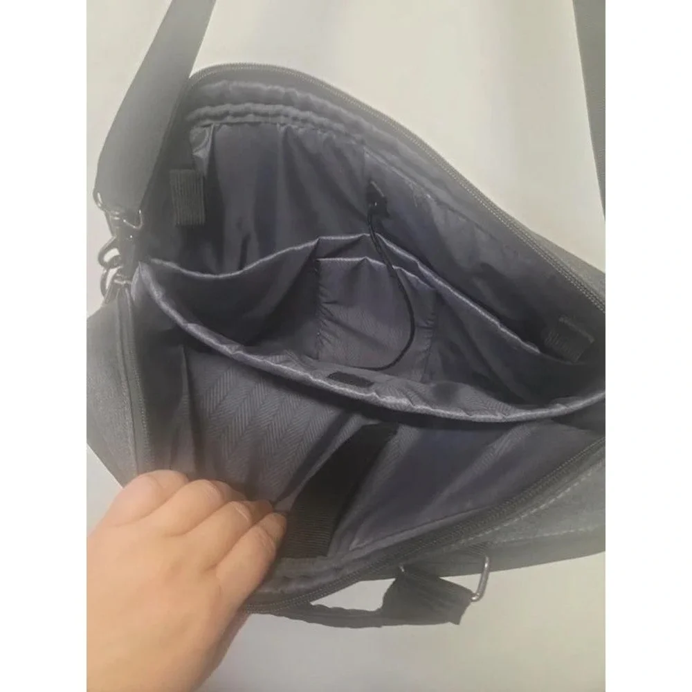 Black Laptop Messenger Bag Shoulder Strap Padded Briefcase Case HP